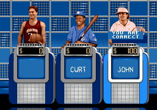 Jeopardy Sports Edition screenshot 3 for Sega Genesis